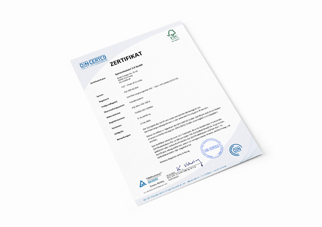 FSC® ZERTIFIKAT